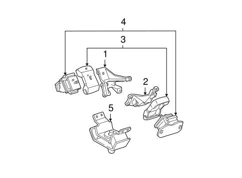 ENGINE/ENGINE MOUNTING for 2004 Toyota Tundra #1