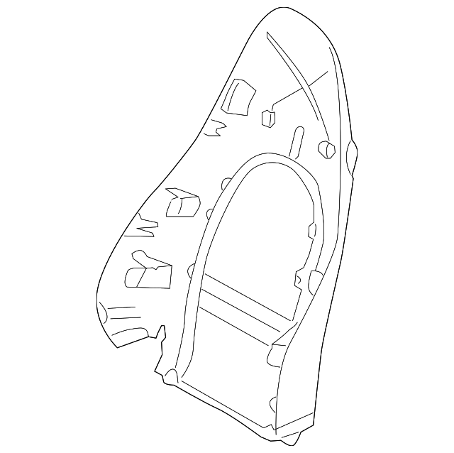 996-521-083-09-J32 Деталь SEAT BACK PANEL, LEFT