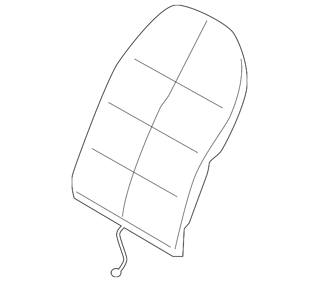 996-521-531-00 Деталь SEAT BACK PAD, RIGHT