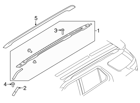 Police Interceptor Utility ROOF TRIM 2