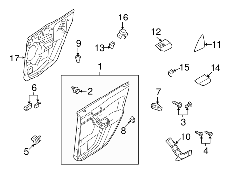 Electrical/Front Door for 2011 Ford Focus #3