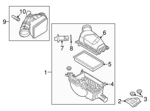 Engine/Air Intake for 2009 Ford Taurus X #1