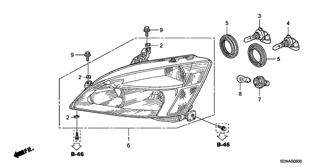 Electrical/Exhaust/Heater/Fuel/Headlight for 2007 Honda ACCORD COUPE #1