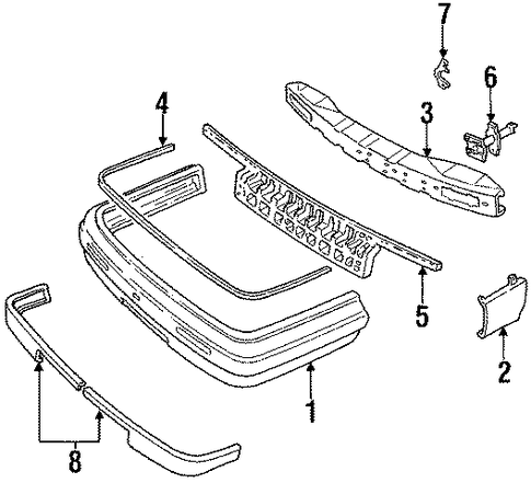 Toronado BUMPER & COMPONENTS - FRONT
