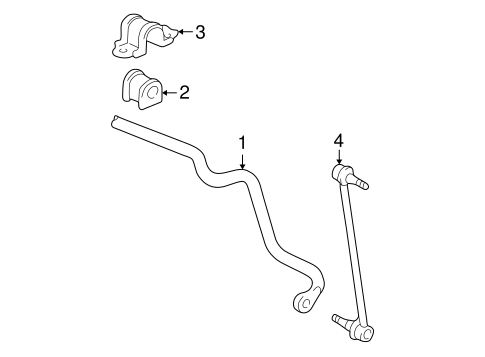 FRONT SUSPENSION/STABILIZER BAR & COMPONENTS for 2002 Toyota Avalon #1