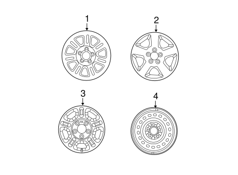 Front Suspension/Wheels for 2001 Ford Explorer Sport Trac #1