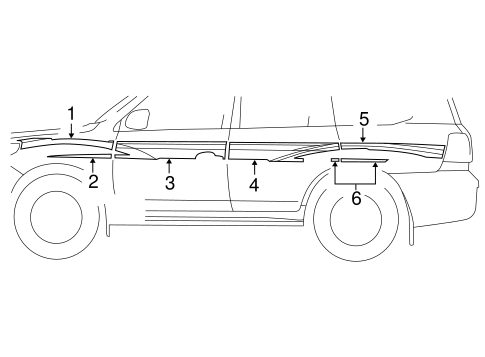 BODY/STRIPE TAPE for 2013 Toyota Land Cruiser #1