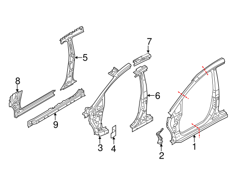 Fiesta HINGE PILLAR