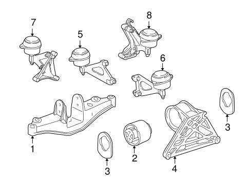 Boxster ENGINE & TRANS MOUNTING