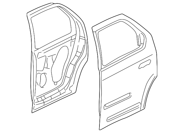 10338955 Деталь DOOR SHELL, LEFT