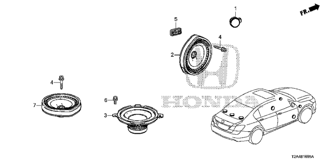ELECTRICAL / EXHAUST / HEATER / FUEL/SPEAKER for 2014 Honda ACCORD SEDAN #1