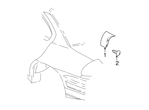 Grand Am EXTERIOR TRIM - QUARTER PANEL 2
