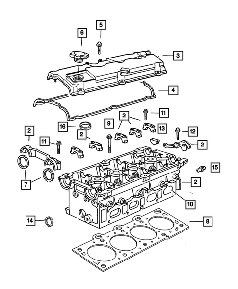 Cylinder Head for 2002 Dodge Stratus #0