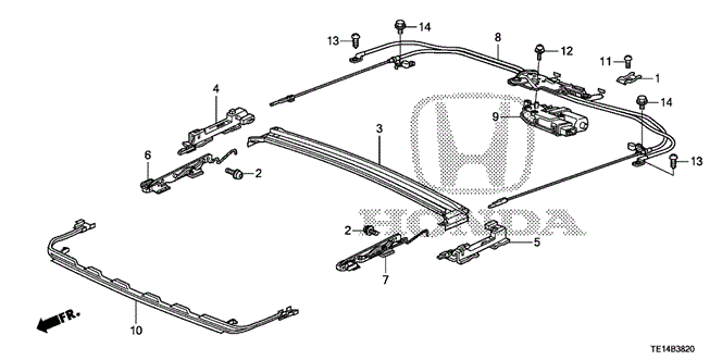 Interior/Bumper/Sliding Roof Components for 2012 Honda ACCORD COUPE #1