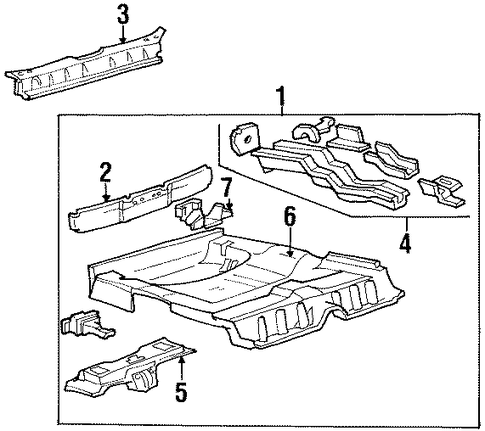 Sable REAR FLOOR & RAILS