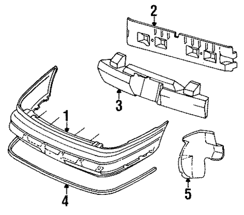 Mark VIII BUMPER & COMPONENTS - REAR