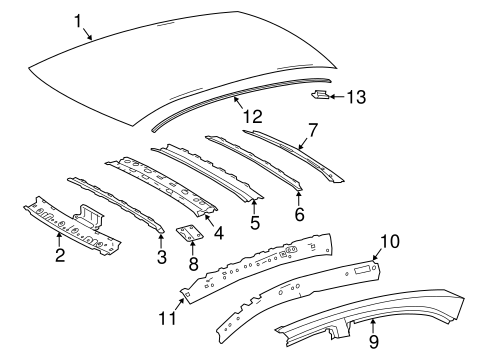 BODY/ROOF & COMPONENTS for 2014 Toyota Corolla #2