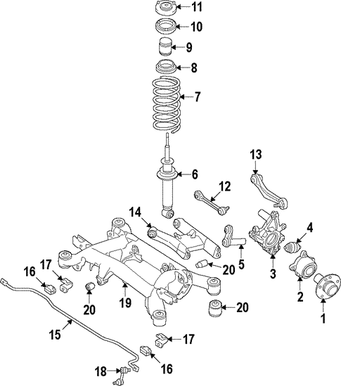 Rear Suspension for 2018 BMW 650i xDrive #1