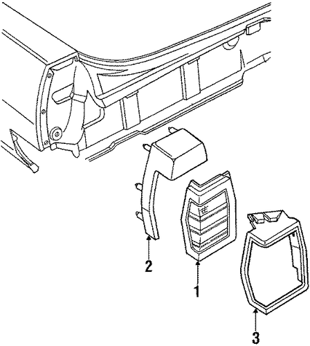 Delta 88 TAIL LAMPS