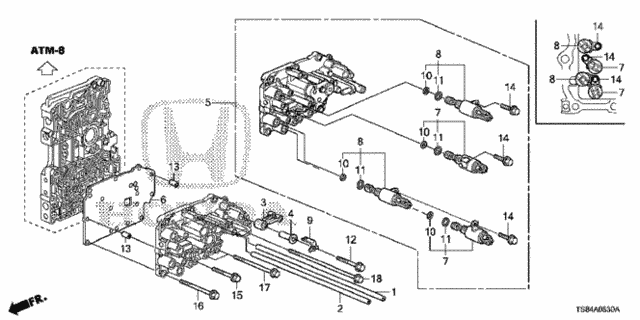AT Servo Body (5AT) for 2012 Honda CIVIC COUPE #0