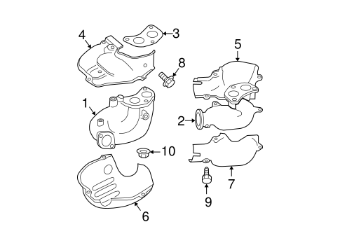 Exhaust Manifold for 2005 Subaru Legacy #0