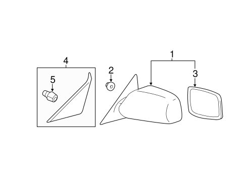 BODY/OUTSIDE MIRRORS for 2009 Toyota Camry #1