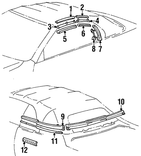 BODY/EXTERIOR TRIM - CONVERTIBLE TOP for 1999 Toyota Celica #1