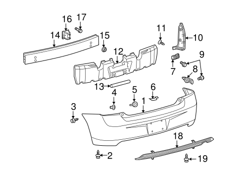 Vibe BUMPER & COMPONENTS - REAR
