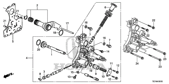 Transmission - Automatic/AT Regulator Body (V6) for 2012 Honda ACCORD COUPE #1