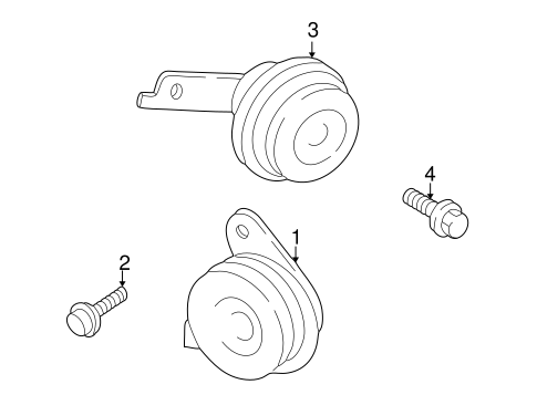 ELECTRICAL/HORN for 2003 Toyota Prius #2