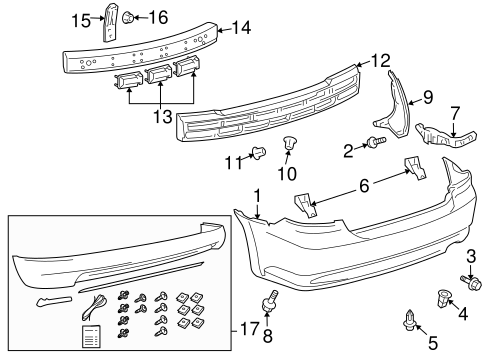 BODY/BUMPER & COMPONENTS - REAR for 2009 Scion tC #1