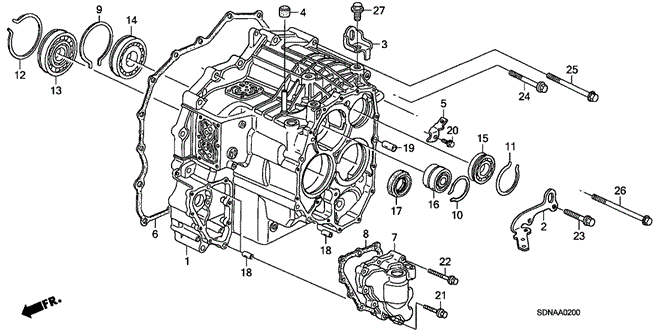 Transmission - Automatic/AT Transmission Case (L4) for 2007 Honda ACCORD COUPE #1