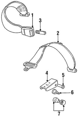 Discovery REAR SEAT BELTS