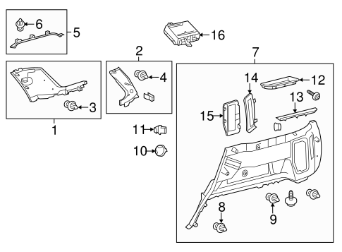 BODY/INTERIOR TRIM - QUARTER PANELS for 2010 Toyota 4Runner #1