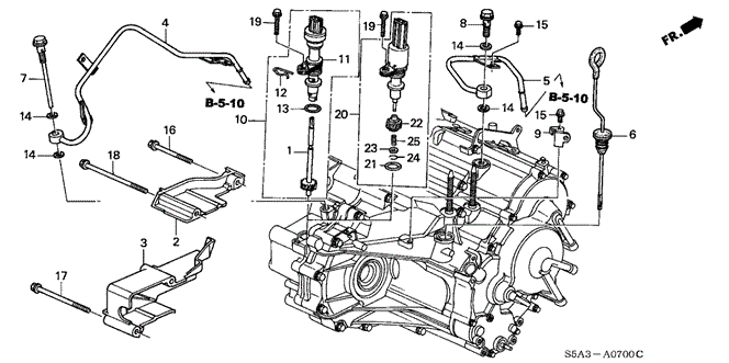 Transmission - Automatic/AT ATF Pipe - Speedometer Gear for 2003 Honda CIVIC SEDAN #1