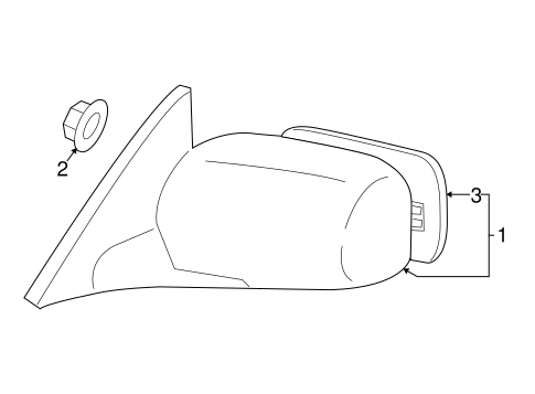 BODY/OUTSIDE MIRRORS for 2006 Toyota Solara #1
