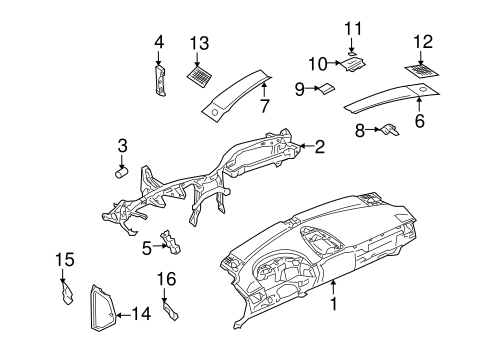 Cayenne INSTRUMENT PANEL COMPONENTS