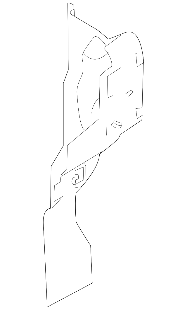DR3Z-8311-D Деталь SIDE AIR BAFFLE, LEFT
