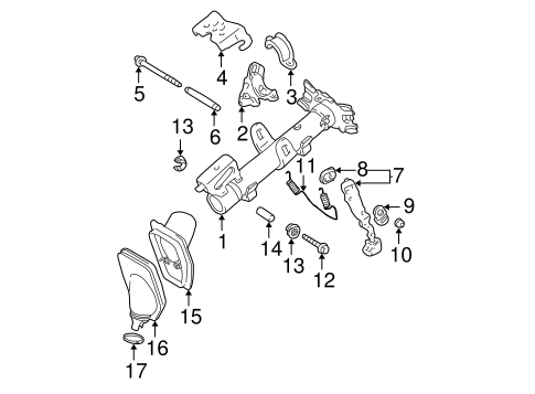 STEERING/HOUSING & COMPONENTS for 2005 Toyota RAV4 #1