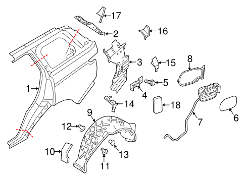 Range Rover Sport QUARTER PANEL & COMPONENTS