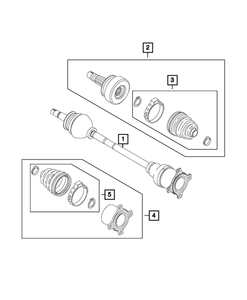 Rear Axle Shafts for 2015 Jeep Renegade #0