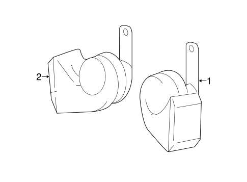 ELECTRICAL/HORN for 2016 Toyota Tacoma #1