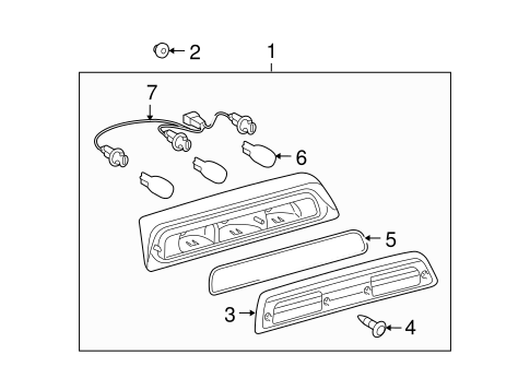 ELECTRICAL/HIGH MOUNT LAMPS for 2008 Toyota Tundra #1
