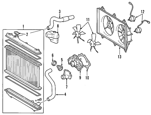 COOLING SYSTEM/COOLING SYSTEM for 2006 Toyota Avalon #1