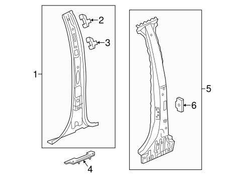 Center Pillar for 2018 GMC Sierra 1500 #0