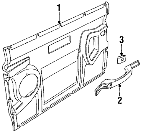 Defender 90 INTERIOR TRIM - DOOR