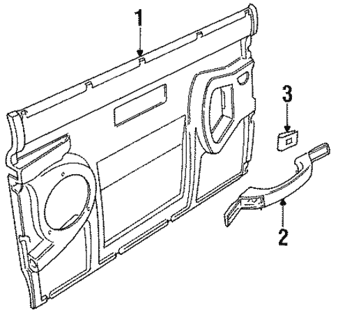 Interior Trim - Door for 1995 Land Rover Defender 90 #0