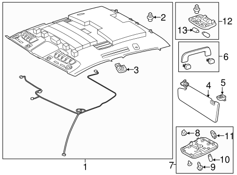 BODY/HEADLINER for 2015 Toyota Tundra #3