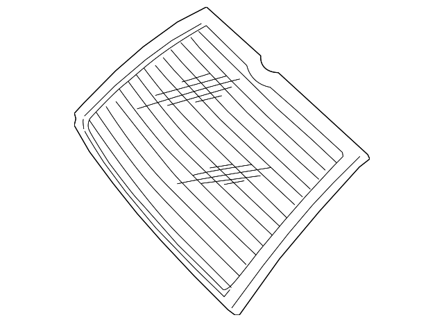 ASR2381 Деталь LIFT GATE GLASS