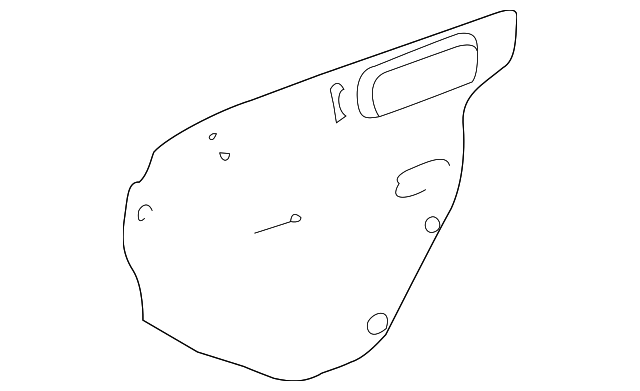 19204831 Деталь WATER SHIELD, LEFT